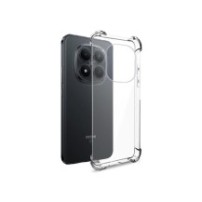 Coque en silicone transparente avec coins renforcés pour Redmi Note 15 Pro Plus.