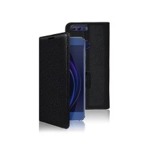 Etui portefeuille noir pour Huawei Honor 8