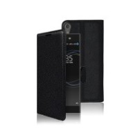 Etui portefeuille noir pour Sony Xperia XA1 Ultra offrant protection et élégance