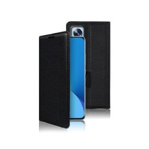 Etui Portefeuille Zanae noir pour Xiaomi 12 et 12X