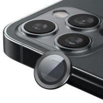 Verre trempé caméra graphite pour iPhone 16 et 16 Plus