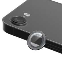 Verre trempé caméra iPhone 16e Graphite