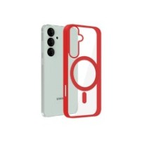 Vue d'ensemble de la coque MagSafe rouge pour Galaxy S25