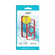 Vue d'ensemble de la coque MagSafe rouge pour Galaxy S25