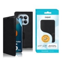Etui Portefeuille Zanae pour Redmi Note 15 Pro 4G noir