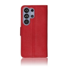 Étui Portefeuille Zanae rouge pour Galaxy S26 Ultra
