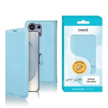 Étui Portefeuille Zanae bleu clair pour Galaxy S26 Ultra