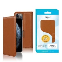 Etui Portefeuille Zanae pour iPhone 11 Pro Max en marron