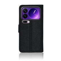 Étui portefeuille Zanae noir pour Xiaomi 17 Pro Max
