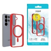 Coque rouge pour Galaxy S26 Ultra compatible MagSafe