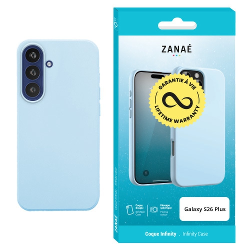 Coque Infinity bleu clair pour Galaxy S26 Plus