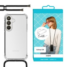 Coque Cordella transparente pour Galaxy S26 avec cordon ajustable