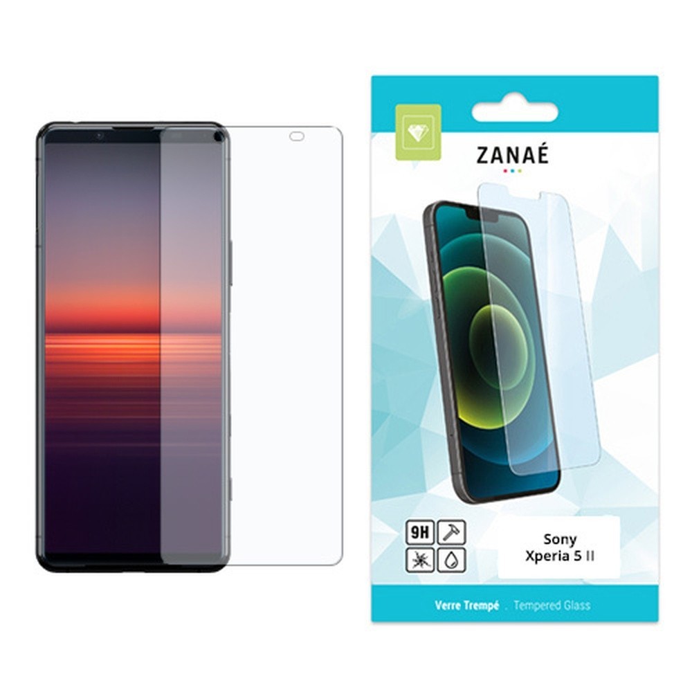 Verre trempé transparent pour Sony Xperia 5 II