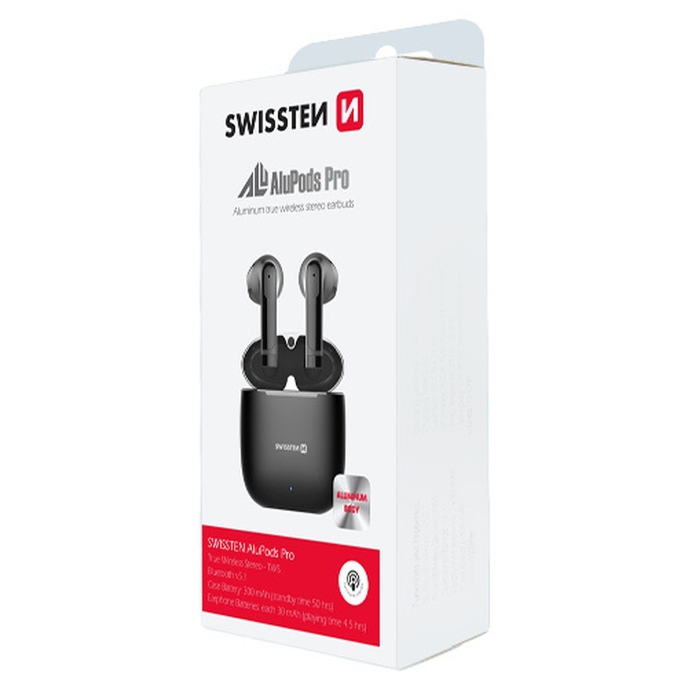 Écouteurs TWS ALUPODS II Swissten Noir