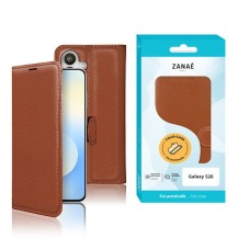 Étui Portefeuille Zanae pour Galaxy S26 marron