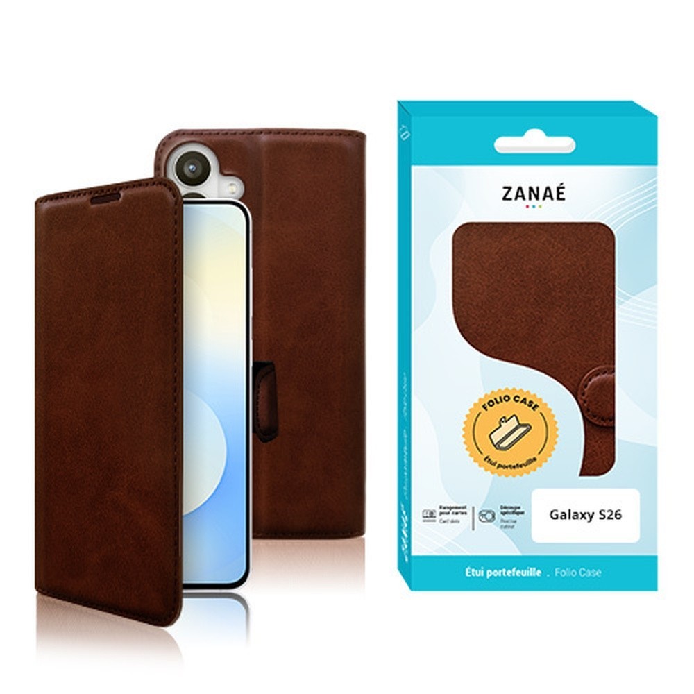 Portefeuille Zanae Columbia pour Galaxy S26 marron