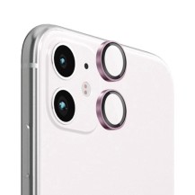 Verre trempé rose pour caméra iPhone 11/12