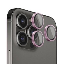 Verre trempé caméra rose pour iPhone 13 Pro et Pro Max