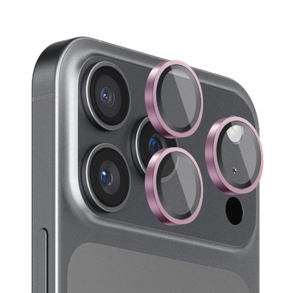 Verre trempé caméra rose pour iPhone 17 Pro et iPhone 17 Pro Max