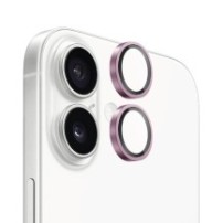 Verre trempé caméra rose pour iPhone 17