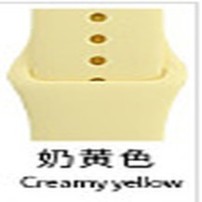 Bracelet en silicone jaune pastel pour Apple Watch