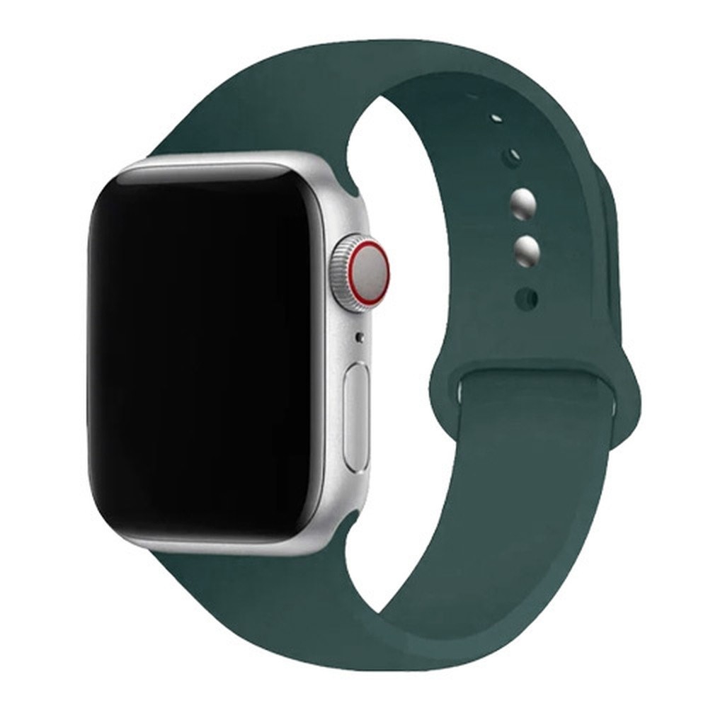Bracelet en silicone vert forêt pour Apple Watch 42/44 mm