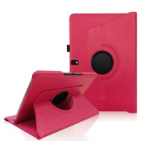 Étui rotatif fushia pour Galaxy Note 10.1 Edition 2014