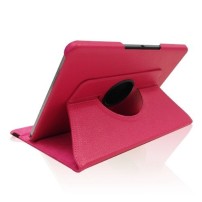 Étui rotatif fushia pour Galaxy Note 10.1 Edition 2014