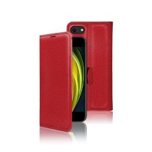 Étui portefeuille rouge pour iPhone 5