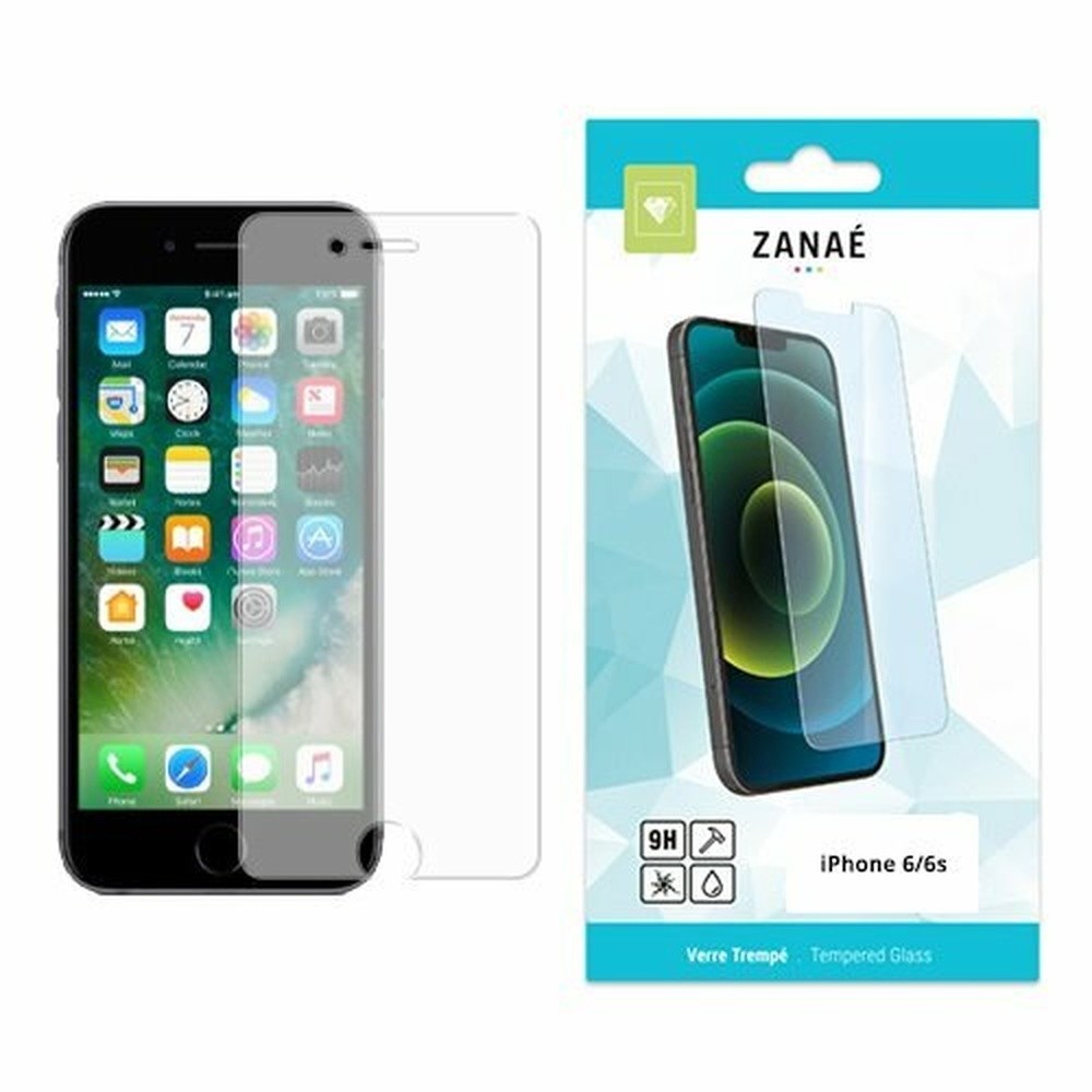 Verre trempé transparent pour iPhone 6 et 6s