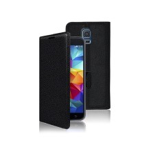 Etui portefeuille noir pour Samsung Galaxy S5