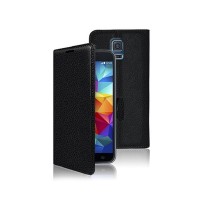 Etui portefeuille noir pour Samsung Galaxy S5