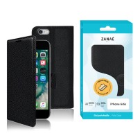 Étui portefeuille noir pour iPhone 6/6s