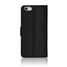 Étui portefeuille noir pour iPhone 6/6s