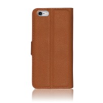 Étui portefeuille marron pour iPhone 6 et 6s