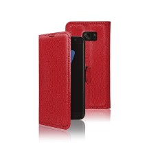 Étui portefeuille rouge pour Samsung Galaxy S7