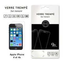 Verre trempé transparent pour iPhone 4 et 4s