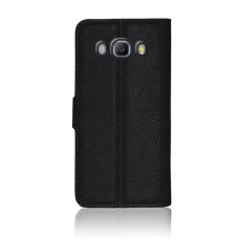Etui portefeuille pour Samsung Galaxy J7 (2016) en noir