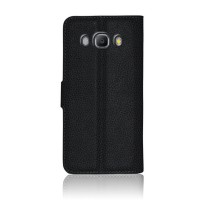 Etui portefeuille pour Samsung Galaxy J7 (2016) en noir