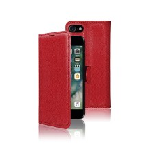 Etui portefeuille rouge pour iPhone SE/7/8