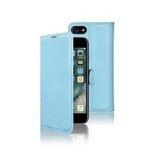 Étui portefeuille bleu clair pour iPhone 7