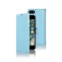 Étui portefeuille bleu clair pour iPhone 7