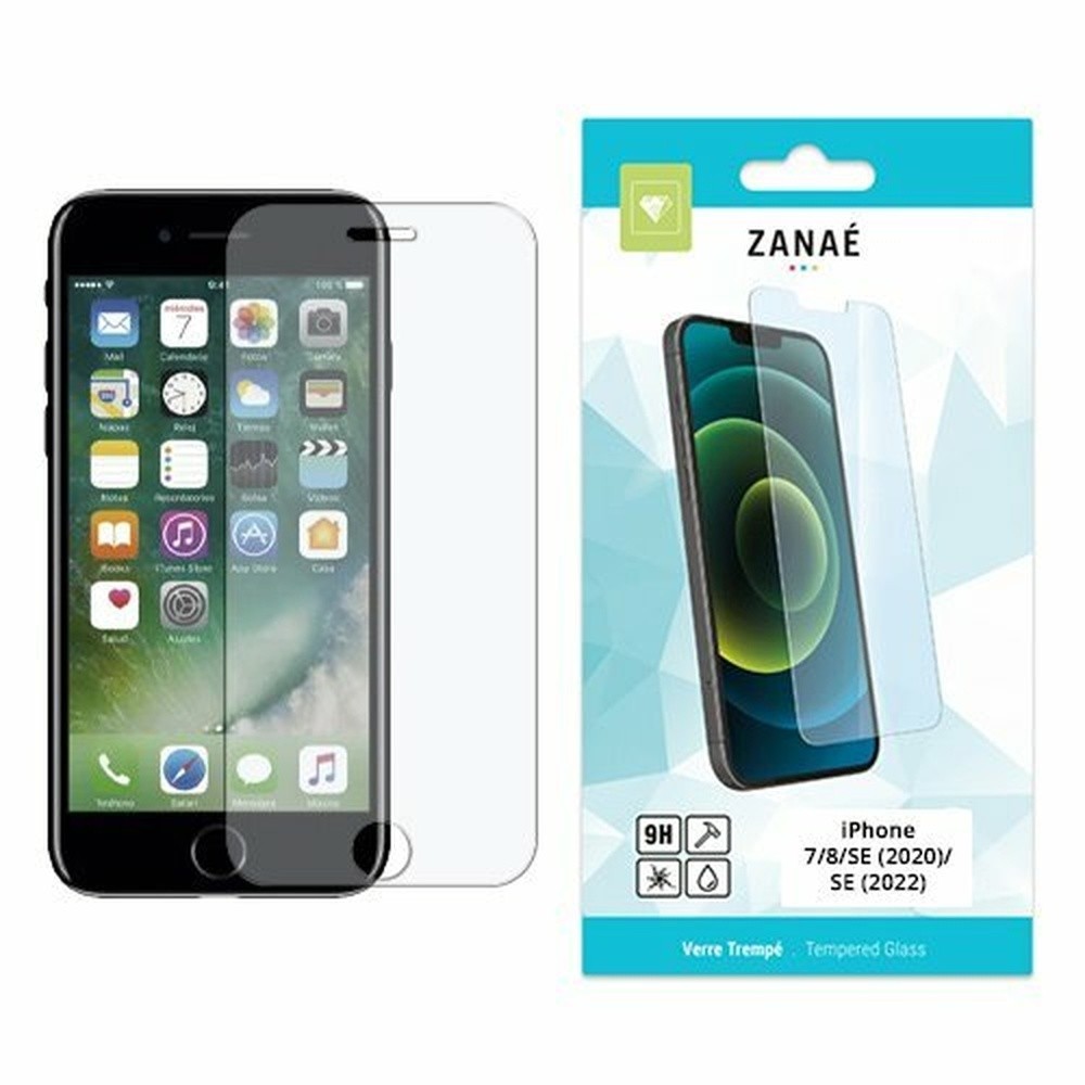 Verre trempé transparent pour iPhone 7