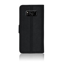 Etui portefeuille noir pour Samsung Galaxy S8 avec rangements cartes