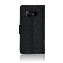 Etui portefeuille noir pour Samsung Galaxy S8 avec rangements cartes
