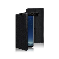 Etui portefeuille noir pour Samsung Galaxy S8 avec rangements cartes