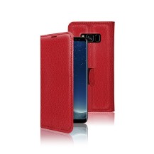 Etui Portefeuille Rouge pour Samsung Galaxy S8