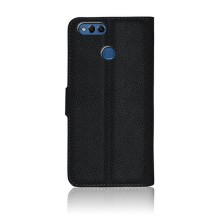Etui portefeuille noir pour Honor 7X