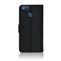 Etui portefeuille noir pour Honor 7X