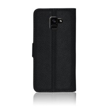 Etui Portefeuille Noir pour Samsung Galaxy A8 (2018)